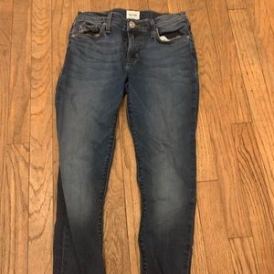 Hudson dark washed skinny jeans